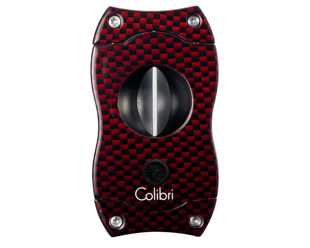 Cigar Cutter - Colibri V-Cut Carbon Fiber Red