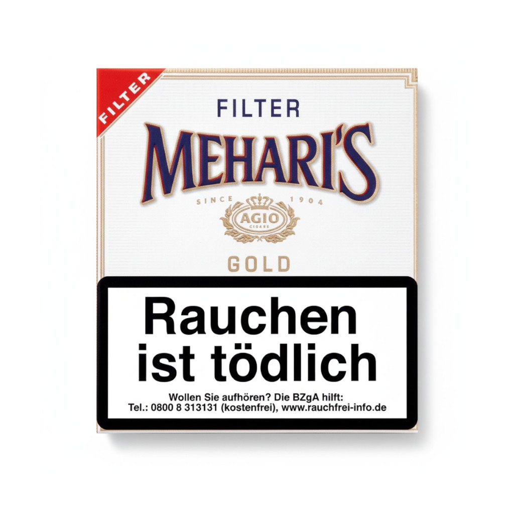Meharis Filter Gold - Pack Of 5 Cigarillos