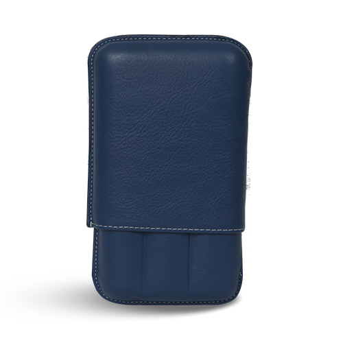 Cigar Case - Recife Chesterfield Culture Blue Sea - 3 Cigars