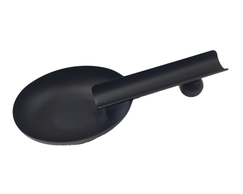Ashtray - Spoon Metal Black - 1 Cigar