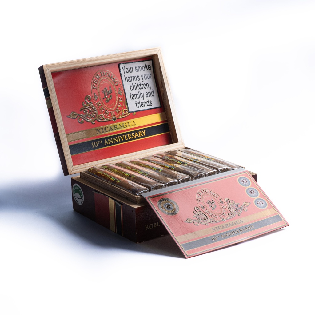 Perdomo 10Th Anniversary Sun Grown Robusto - Box Of 25 Cigars