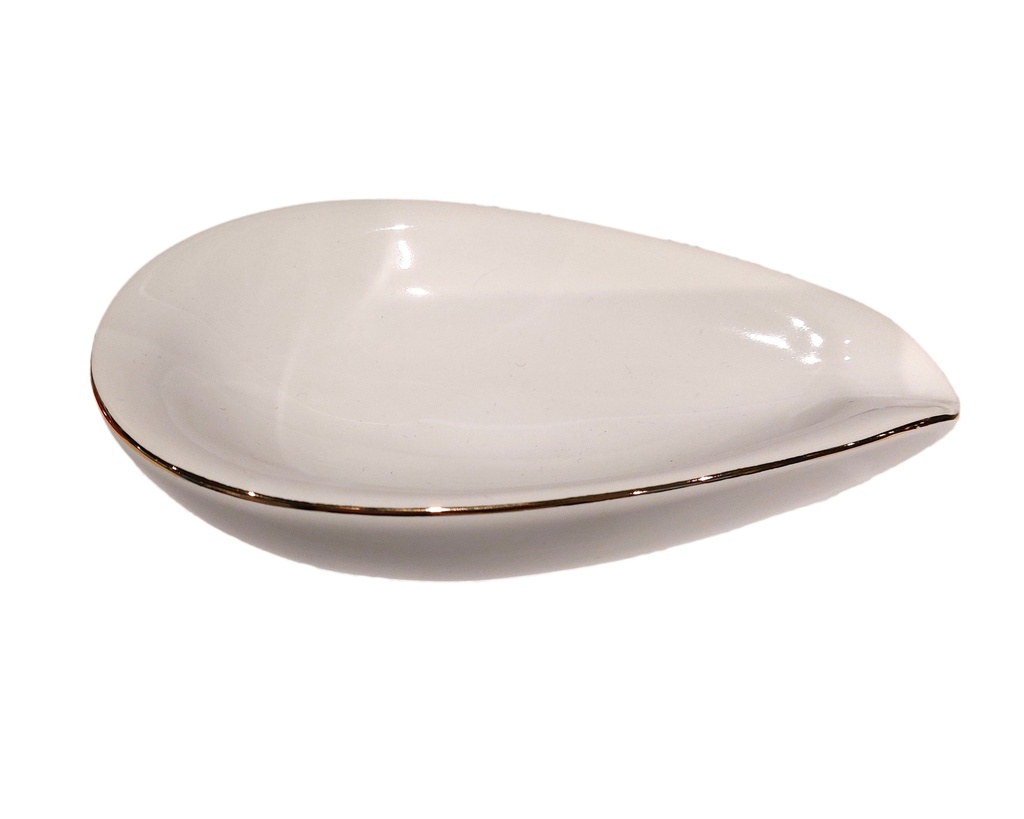 Ashtray - Chacom Ceramic White - 1 Cigar