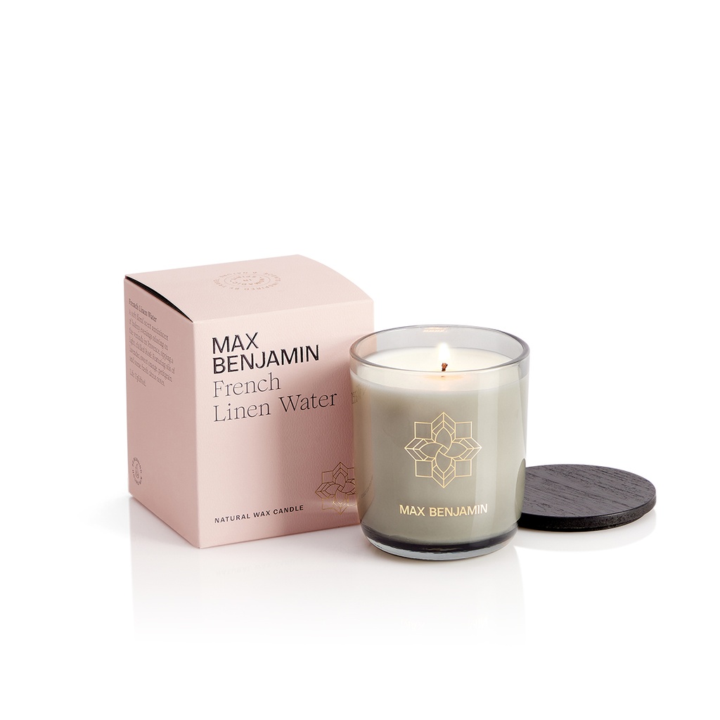 Candle - Max Benjamin Fresh Linen Water - 210g