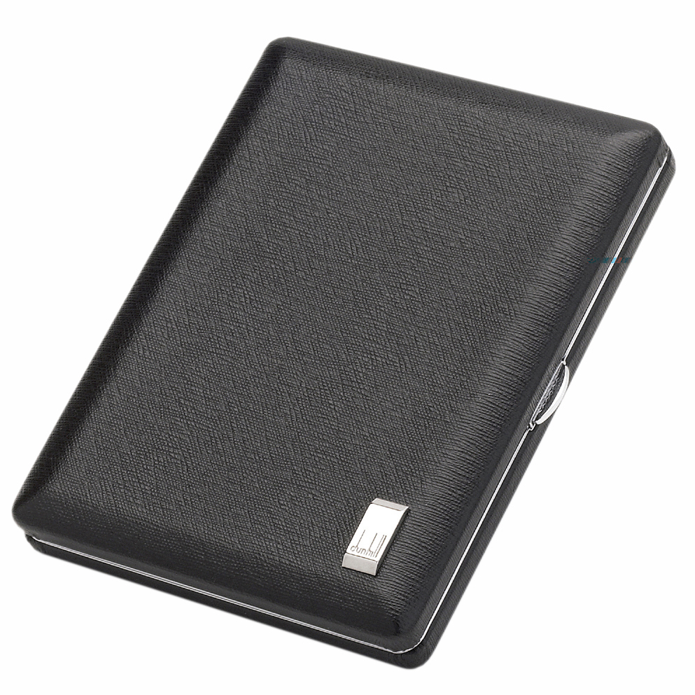 Cigarette Case - Dunhill White Spot Sidecar Hard Black - 20 Cigarettes