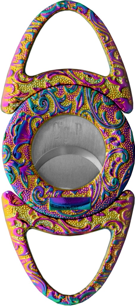 Cigar Cutter - Cig-R Bull'S Eye Antique Rainbow