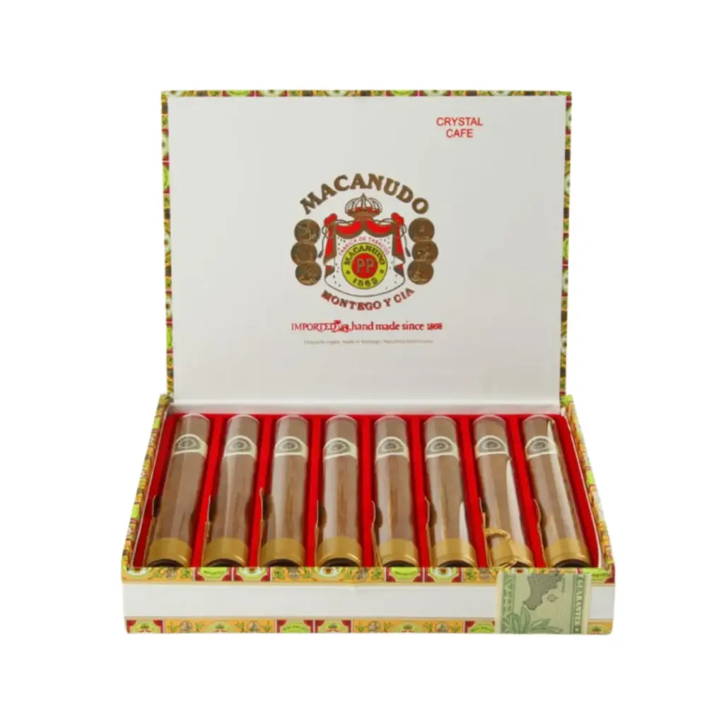Macanudo Connecticut Crystal Gran Corona Glass Tubes - Box Of 8 Cigars