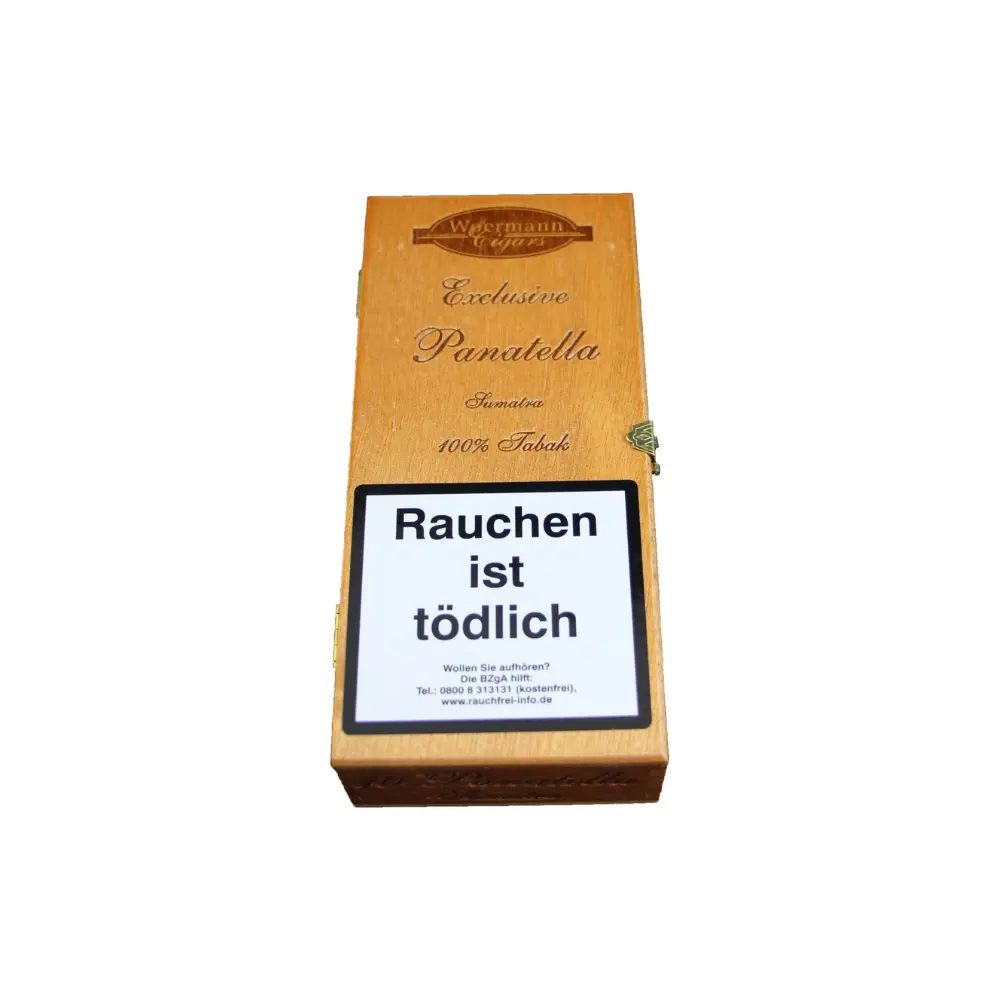 Woermann Cigars Exclusive Panatella Sumatra - Pack Of 10 Cigarellos