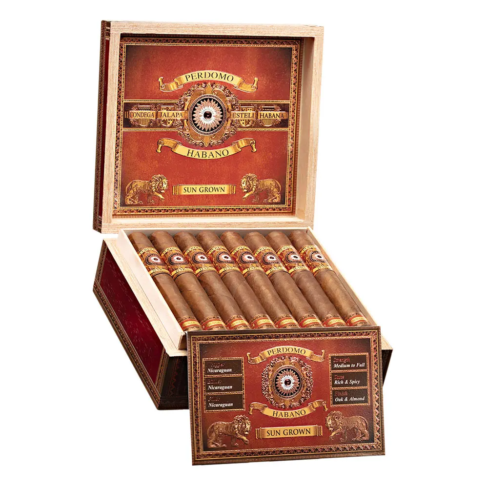 Perdomo Bourbon Barrel Aged Sun Grown Robusto - Box Of 24 Cigars