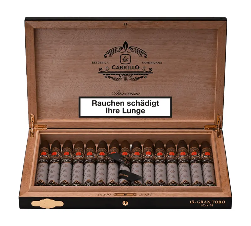 E.P. Carrillo 15th Anniversary Maduro Gran Toro - Box Of 15 Cigars 