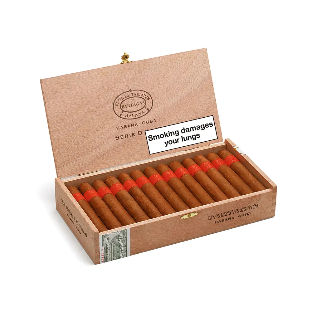 Partagas Serie D No. 4 Aged 2018 - Box of 25 Cigars