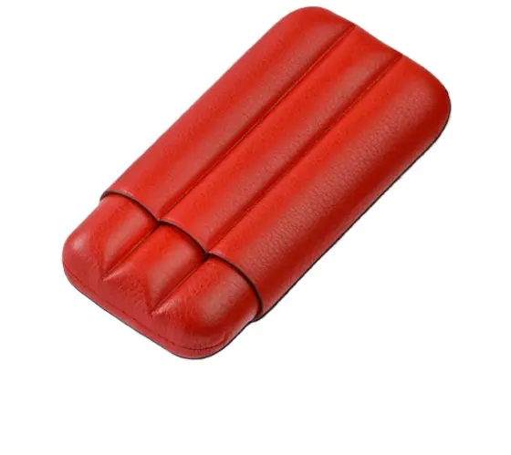 Cigar Case - Fallon Nixes Alligator Sublimes Red - 3 cigars 