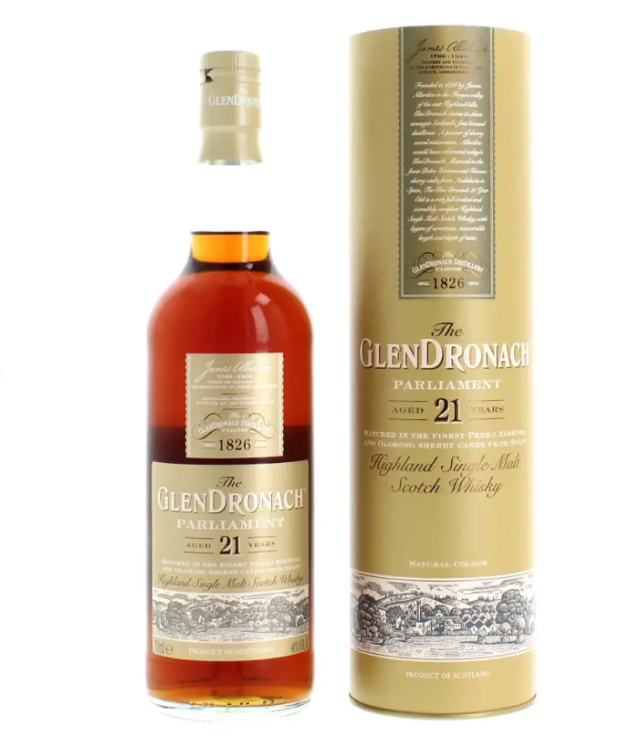Whisky - Glendronach 21 Year Old Parliament Single Malt Scotch - 48% 70cl