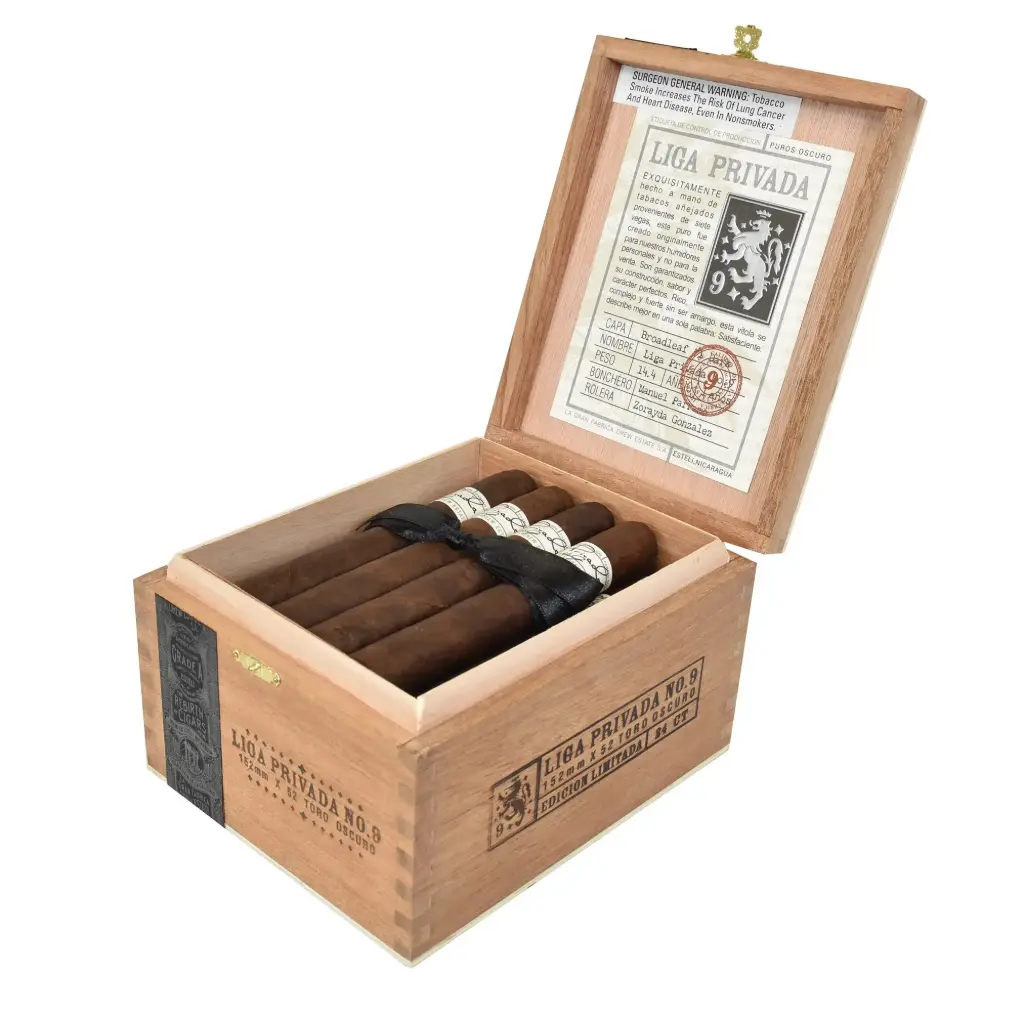 Drew Estate Liga Privada No. 9 Toro - Box of 24 Cigars