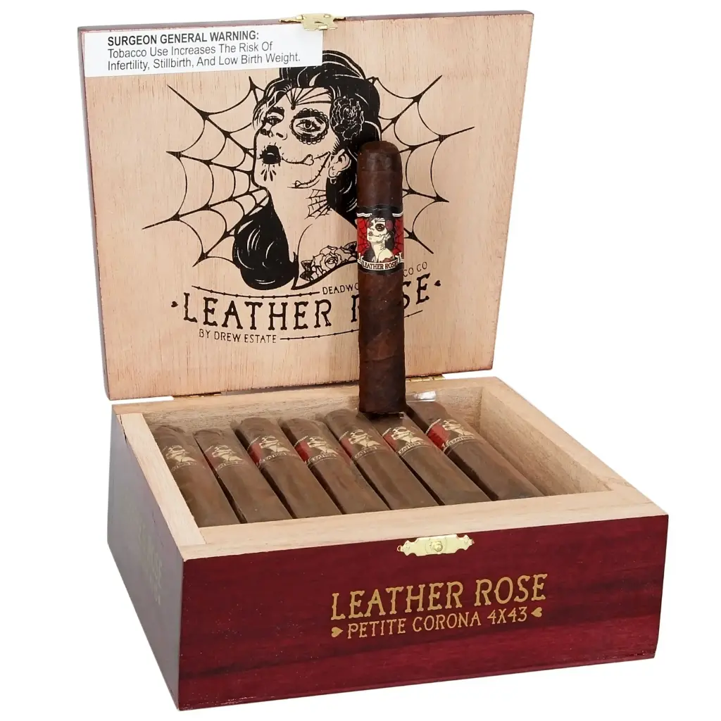 Drew Estate Deadwood Leather Rose Petit Corona - Box Of 20 Cigars 