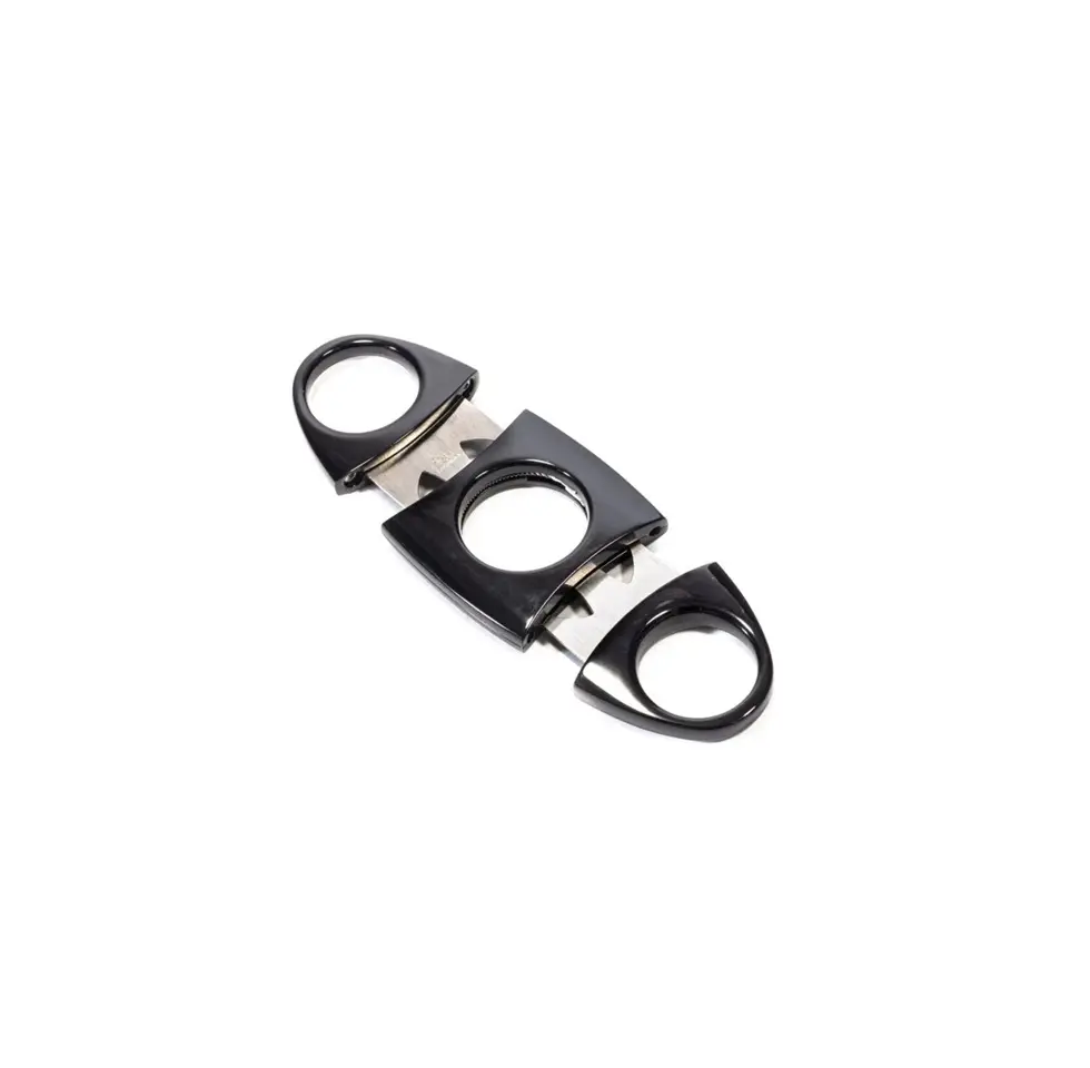 Cigar Cutter - Lubinski Cut Out Double Blade Black