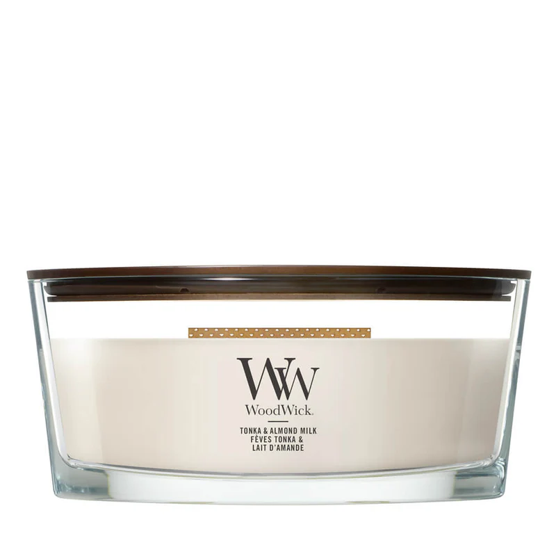 Candle - Woodwick Tonka & Almond Milk - Ellipse