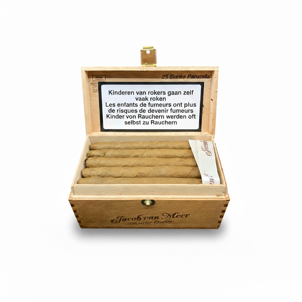 Jacob Van Meer Slim Panetella - Box Of 25 Cigarillos