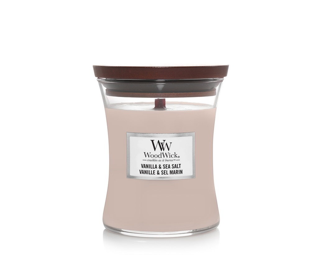 Candle - Woodwick Vanilla & Sea Salt - Medium