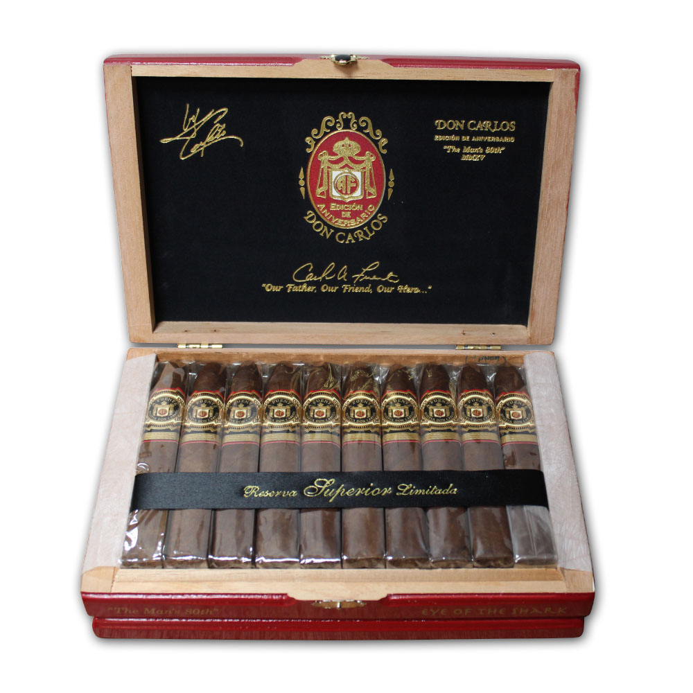Arturo Fuente Don Carlos The Mans 80th Eye Of The Shark - Box Of 20 Cigars
