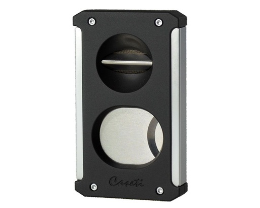 [16945] Cigar Cutter - Caseti Paris Multi Chrome/Matte Black