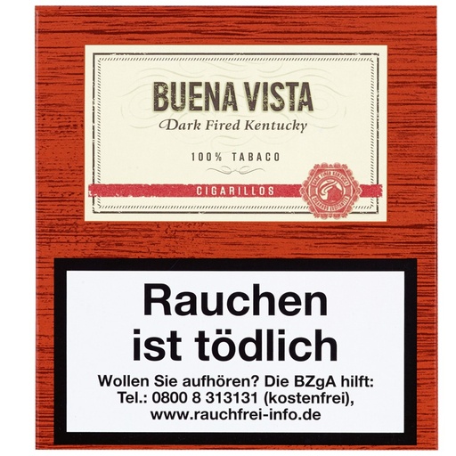 [39377] Buena Vista Dark Fired Kentucky - Pack Of 20 Cigarillos