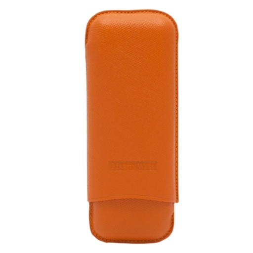 [39484] Cigar Case - Martin Wess 590 Dante Robusto Orange - 2 Cigars