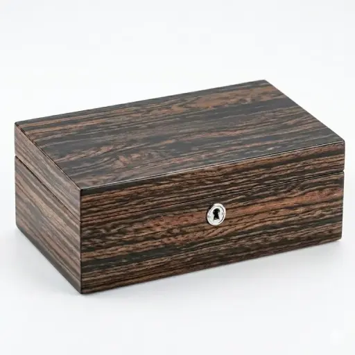 [39799] Humidor - Piano Lacquer Brown