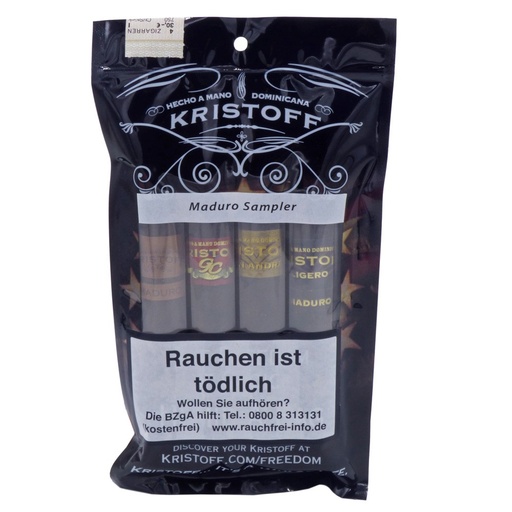 [39821] Kristoff Sampler Maduro - Pack Of 4 Cigars