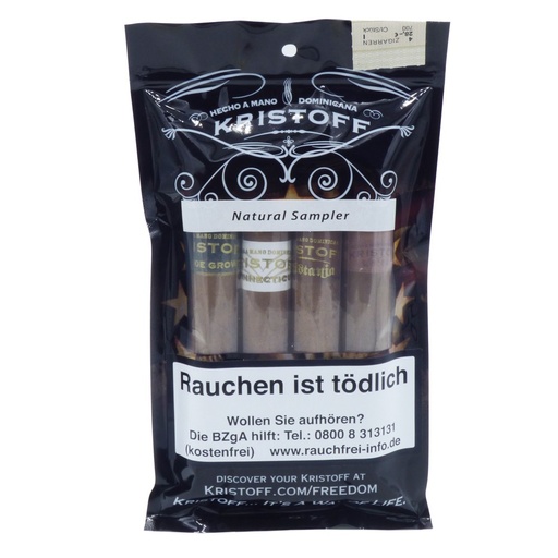 [39822] Kristoff Sampler Natural - Pack Of 4 Cigars