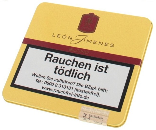 [39914] Leon Jimenes Petites Blond - Pack Of 10 Cigarillos