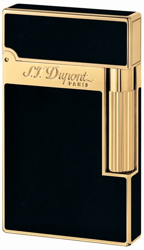 [39946] Lighter - S.T. Dupont Ligne 2 Black/Yellow Gold
