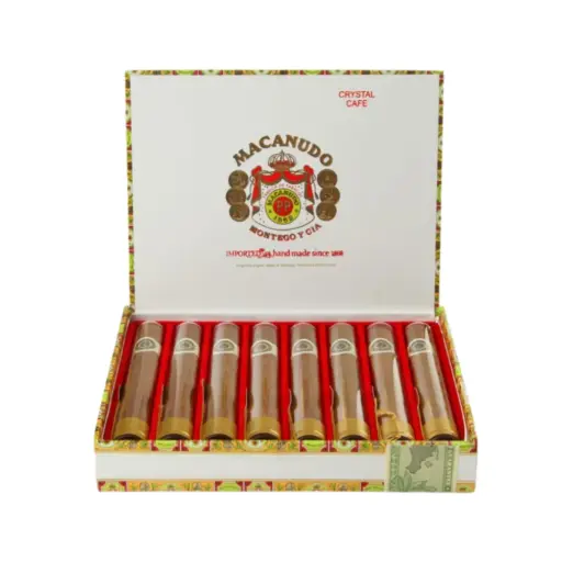 [40004] Macanudo Connecticut Crystal Gran Corona Glass Tubes - Box Of 8 Cigars
