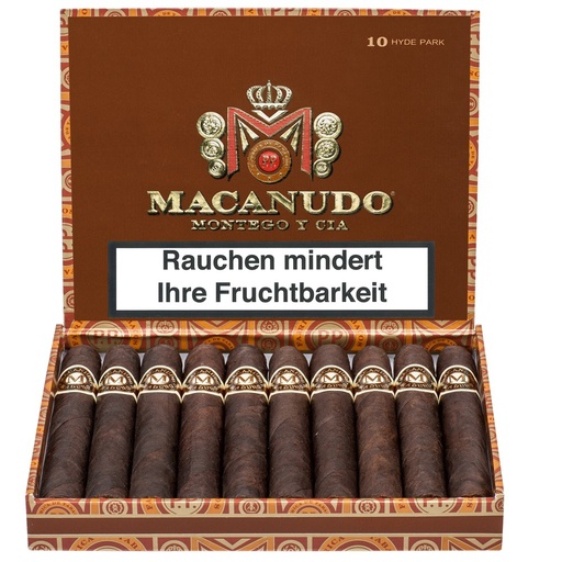 [40021] Macanudo Maduro Hyde Park - Box Of 10 Cigars