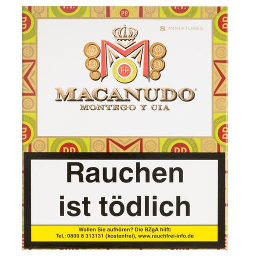 [40025] Macanudo Miniatures - Pack Of 8 Cigarillos