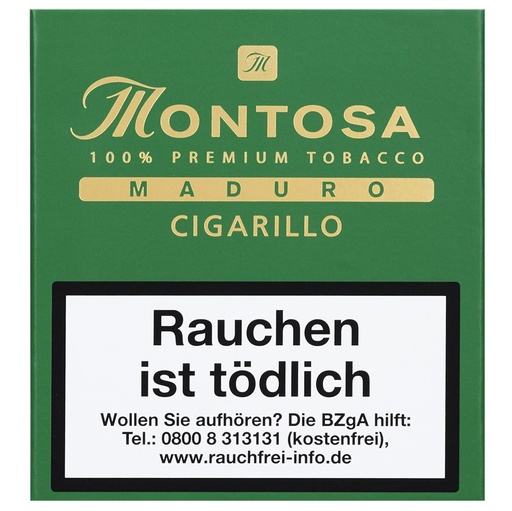 [40046] Montosa Maduro - Pack Of 20 Cigarillos