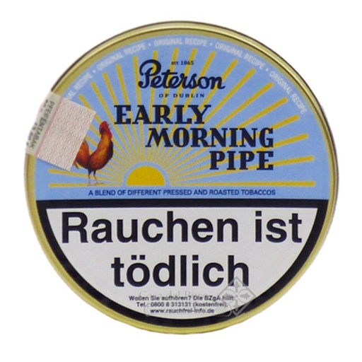 [40141] Pipe Tobacco - Peterson Early Morning - Tin Of 50G