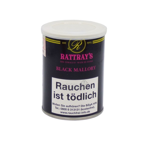 [40148] Pipe Tobacco - Rattray´S British Collection Black Mallory - Tin Of 100G