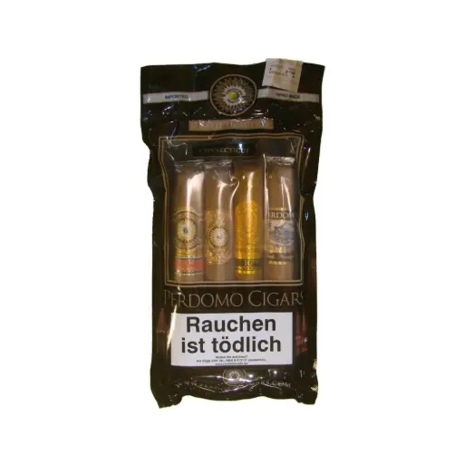 [40202] Perdomo Travel Humidor Connecticut - Pack Of 4 Cigars
