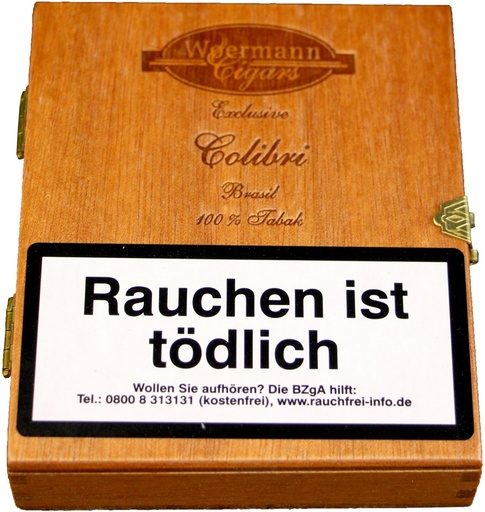 [40406] Woermann Cigars Exclusive Colibri Brasil - Pack Of 20 Cigarillos