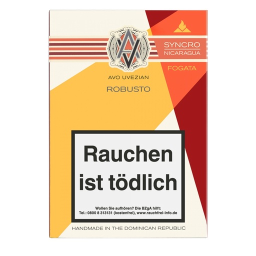 [40430] Avo Syncro Nicaragua Fogata Robusto - Pack Of 4 Cigars