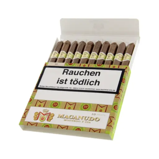 [40484] Macanudo Connecticut Ascots - Pack Of 10 Cigars