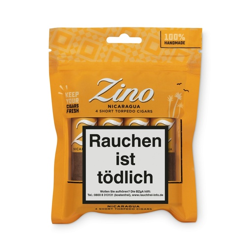[40522] Zino Nicaragua Short Torpedo - Pack Of 4 Cigars