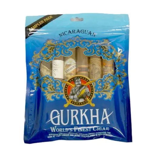 [52662] Gurkha Nicaragua Toro Sampler Blue - Pack of 6 Cigars  