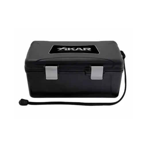 [9345] Humidor - Xikar Travel Waterproof Case Black - 15 Cigars